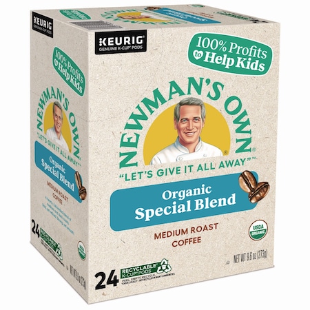 Newmans Own Organics Coffee, Special Blend Extra Bold, K-Cup, Coffee, 0.96 lbs, 24 PK 4050